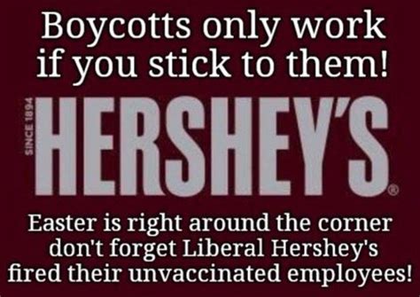 hershey boycott list.